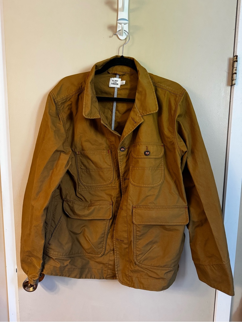 Men's Field Jacket in Olive Brown by Flint and Tinder